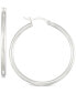 ფოტო #1 პროდუქტის Polished Hoop Earrings in Sterling Silver