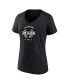 Фото #2 товара Women's Max Verstappen Black 2023 F1 World Drivers' Champion Flag V-Neck T-Shirt