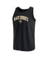 Men's Black Army Black Knights Block Arch Tank Top