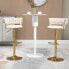 Barhocker FlowerDiana (2er Set) Beige / Gold - фото #2