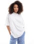 Фото #4 товара ASOS DESIGN oversized t-shirt with montana summer graphic in white