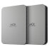 LaCie Mobile Drive (2022) - 4000 GB - 2.5" - 3.2 Gen 1 (3.1 Gen 1) - Silver