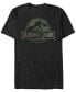 Фото #1 товара Jurassic Park Men's Camo Fossil Logo Short Sleeve T-Shirt