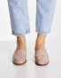 ASOS DESIGN Mussy loafer flat shoes in blush