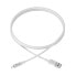 Фото #3 товара Tripp M100-006-WH USB-A to Lightning Sync/Charge Cable (M/M) - MFi Certified - White - 6 ft. (1.8 m) - 1.8 m - Lightning - USB A - Male - Male - White