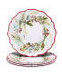 Фото #1 товара Christmas Gatherings Dinner Plates, Set of 4