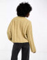 Weekday Fiona chunky knit jumper in oatmeal melange Hellbeige-meliert, XL - фото #6