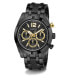 Фото #2 товара Guess Herren Multifunkion Armbanduhr RESISTANCE schwarz, gold 44 mm GW0714G4