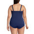 ფოტო #7 პროდუქტის Plus Size Chlorine Resistant Bandeau Tankini Swimsuit Top with Removable Adjustable Straps