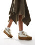 Vans Knu Stack trainers in tan and gum