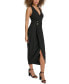 Фото #2 товара Women's Faux-Wrap Midi Dress