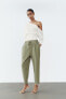 Flowing cropped trousers