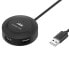 Фото #1 товара 4w1 HUB rozdzielacz adapter USB 2.0 do 4x USB-A 480Mb/s 1m czarny