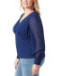 ფოტო #3 პროდუქტის Trendy Plus Size Elia Button-Front Blouse