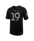 Фото #2 товара Men's #19 Black Air Force Falcons Space Force Rivalry Alternate Game Football Jersey
