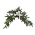 Centerpiece Romimex White Brown Green Polyethylene Flower Fir 40 x 85 x 40 cm