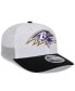 ფოტო #3 პროდუქტის Men's White/Black Baltimore Ravens 2024 NFL Training Camp 9SEVENTY Trucker Hat