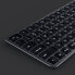 Satechi ST-ACBKM-DE - Tastatur Bluetooth Aluminium space grau - QWERTZ - Bluetooth