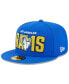 Фото #4 товара Men's Royal Los Angeles Rams 2023 NFL Draft 59FIFTY Fitted Hat