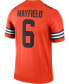 Фото #4 товара Men's Baker Mayfield Orange Cleveland Browns Inverted Legend Jersey