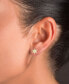 ფოტო #2 პროდუქტის Cubic Zirconia Star Stud Earrings