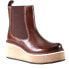 Фото #2 товара Diba True She Nah Round Toe Wedge Booties Womens Brown Casual Boots 22630-213