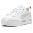 Фото #2 товара Puma Mayze Leather Platform Womens White Sneakers Casual Shoes 38198343