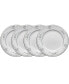 Sweet Leilani Set of 4 Bread Butter and Appetizer Plates, Service For 4