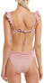 Фото #2 товара Lucky Brand Women's 237050 All The Frills Keyhole One-Piece Swimsuit Size M