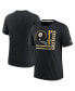 Фото #4 товара Men's Black Pittsburgh Steelers Wordmark Logo Tri-Blend T-shirt