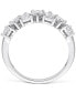 Фото #4 товара Diamond Heart-Cut Anniversary Band (1 ct. t.w.) in 14k White Gold