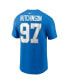 Nike Men's Aidan Hutchinson Blue Detroit Lions Name Number T-Shirt