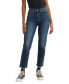 Фото #1 товара Women's Wedgie Straight-Leg High Rise Cropped Jeans