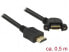 Фото #2 товара Delock 85467 - 0.5 m - HDMI Type A (Standard) - HDMI Type A (Standard) - 3840 x 2160 pixels - 10.2 Gbit/s - Black
