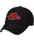 Фото #1 товара Men's Black Arkansas Razorbacks Staple Adjustable Hat