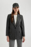 Фото #2 товара Regular Fit Ceket Yaka Flanel Blazer Ceket