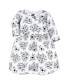 ფოტო #3 პროდუქტის Baby Girls Cotton Dresses, Black Toile Pink