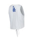 ფოტო #4 პროდუქტის Women's Gray Los Angeles Dodgers Twisted Tie Front Tank Top