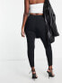 ASOS DESIGN Hourglass high waist trousers skinny fit in black
