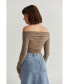 Фото #2 товара Блузка с открытыми плечами CRESCENT женская Tania Ruched