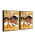 Фото #3 товара Decor Regis 2 Piece Framed Canvas Wall Art Abstract Design -30" x 46"