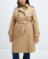 ფოტო #8 პროდუქტის Women's Belted Classic Trench Coat
