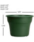 Фото #2 товара HC Companies Plastic Flower Pot Planter for Outdoor Plants Green 6.69"