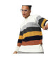 Фото #1 товара Men's Multicolor Contrast Panel Pullover Sweater