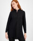 ფოტო #6 პროდუქტის Women's Split-Neck Long-Sleeve Nehru Tunic