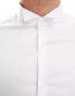 Фото #6 товара ASOS DESIGN slim fit sateen dress shirt in white