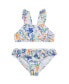 ფოტო #1 პროდუქტის Toddler and Little Girls Tropical-Print Two-Piece Swimsuit