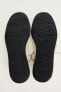 Split leather lace-up shoes