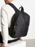 Фото #1 товара ASOS DESIGN backpack in black nylon with contrast puller