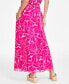 ფოტო #2 პროდუქტის Women's Floral-Print Pull-On Flared Maxi Skirt, Created for Macy's